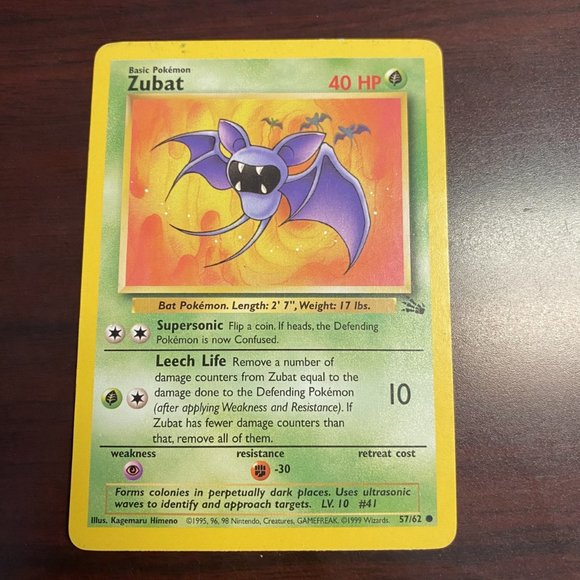 Pokemon Cards Zubat Golbat Sandslash Sandshrew - Picture 3 of 12